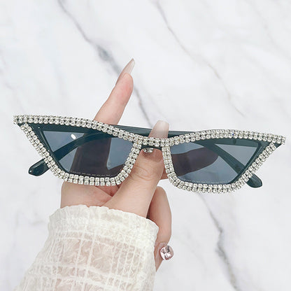 Classic Cat Eye Diamond Sunglasses Handmade Diamond