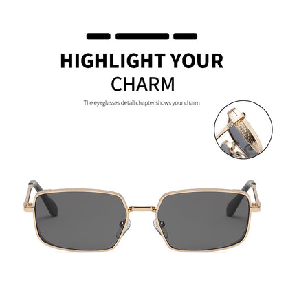 Metal Punk Square Sunglasses