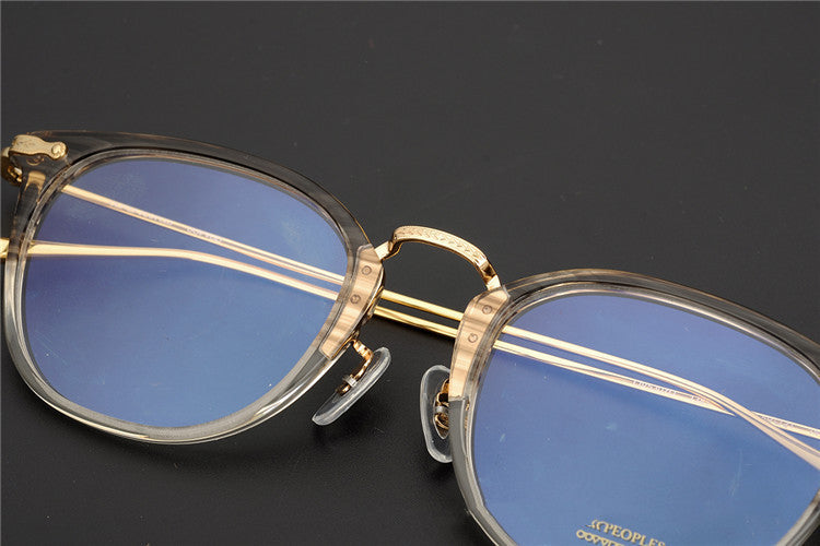 Myopia Male Trendy Round Transparent Glasses Frame