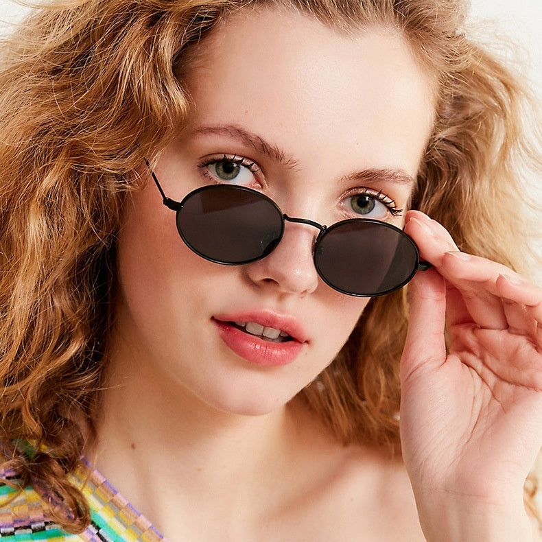 Sonnenschutz Trend Retro Oval Sonnenbrille