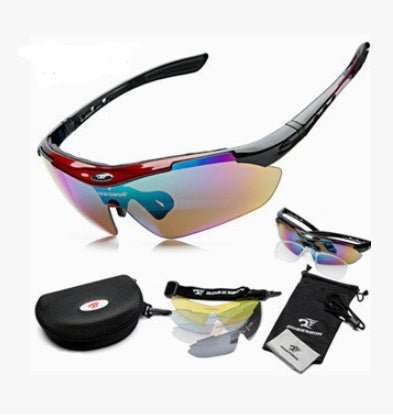 0089 Outdoor Sports With A Bike  Bicycle Gear Box Myopia Goggles Sunglasses Polarized Riding Glasses