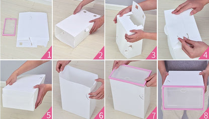 Transparent shoe box