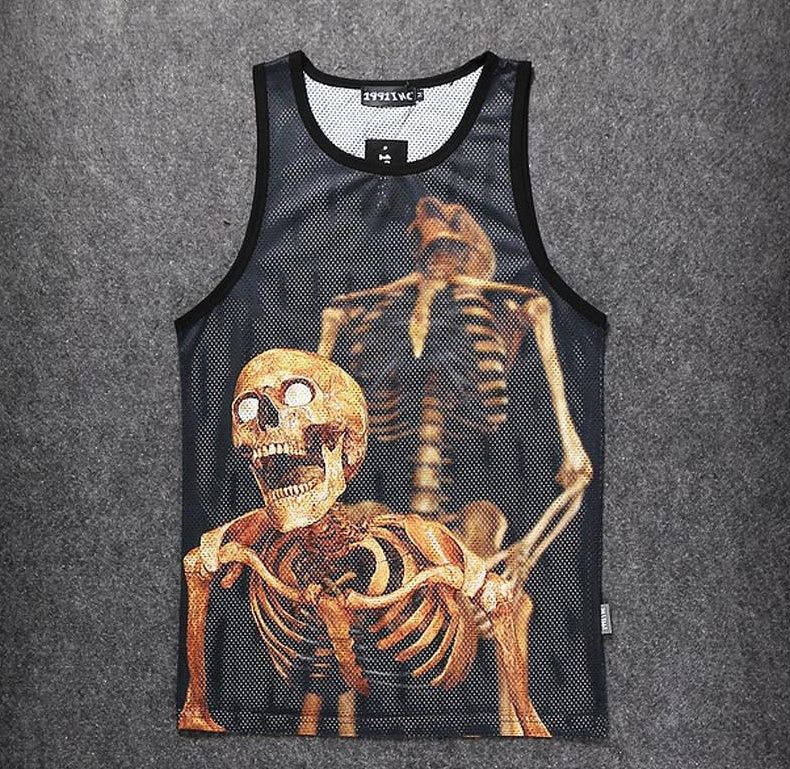 Skull Mesh Tank Top Other Variants Available