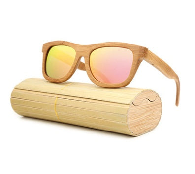 Sunglasses explosion multicolor bamboo glasses coated sunglasses