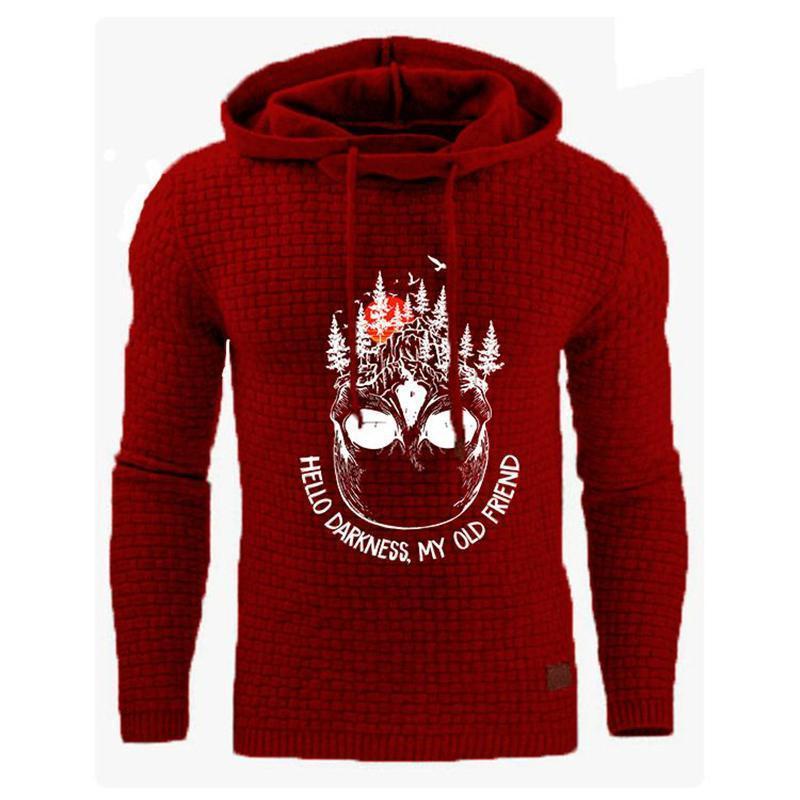 Kapuzenpullover mit Totenkopf-Print