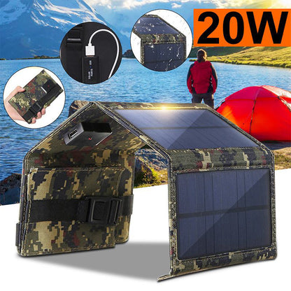 Solar folding bag