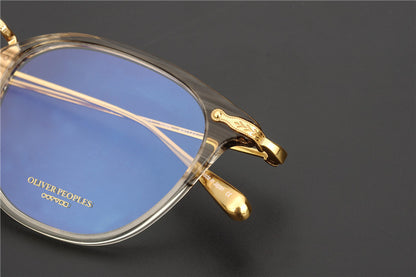 Myopia Male Trendy Round Transparent Glasses Frame