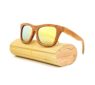 Sunglasses explosion multicolor bamboo glasses coated sunglasses