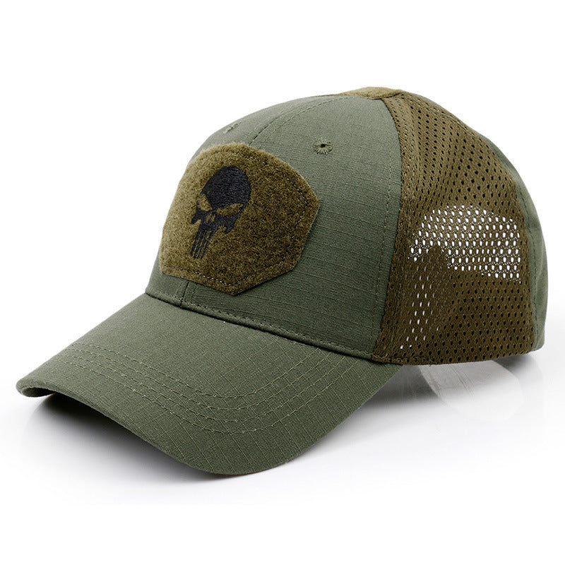 Baseball-Cap mit Totenkopf-Stickerei