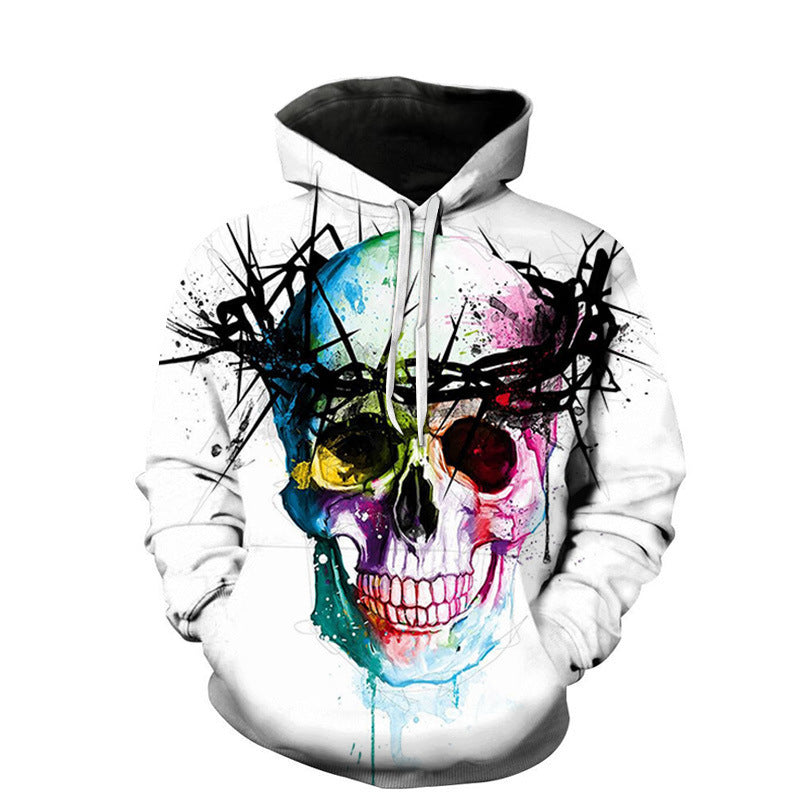 Youth 3D Printed Skull Hoodie