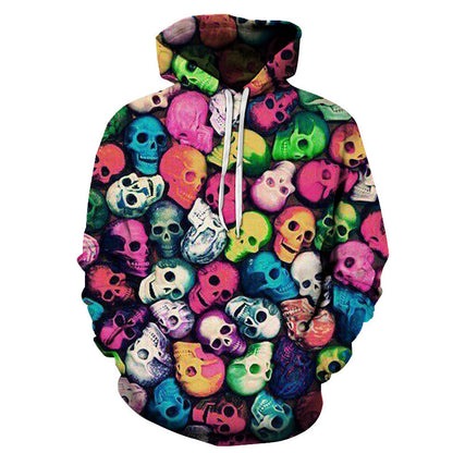 Hooded sweater Personalized skull sweater