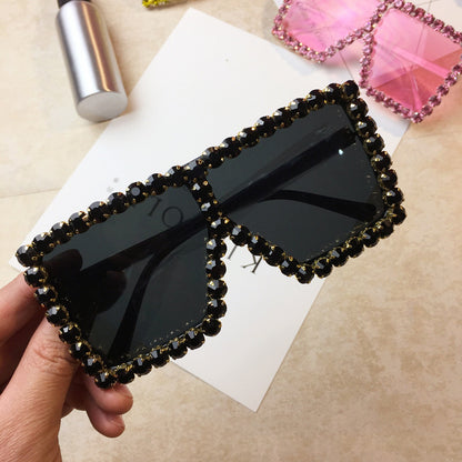 Women's large square sunglasses