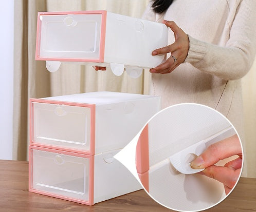 Transparent shoe box