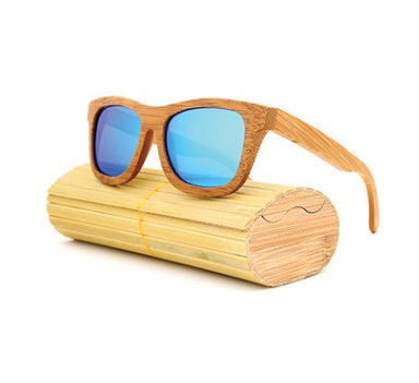 Sunglasses explosion multicolor bamboo glasses coated sunglasses