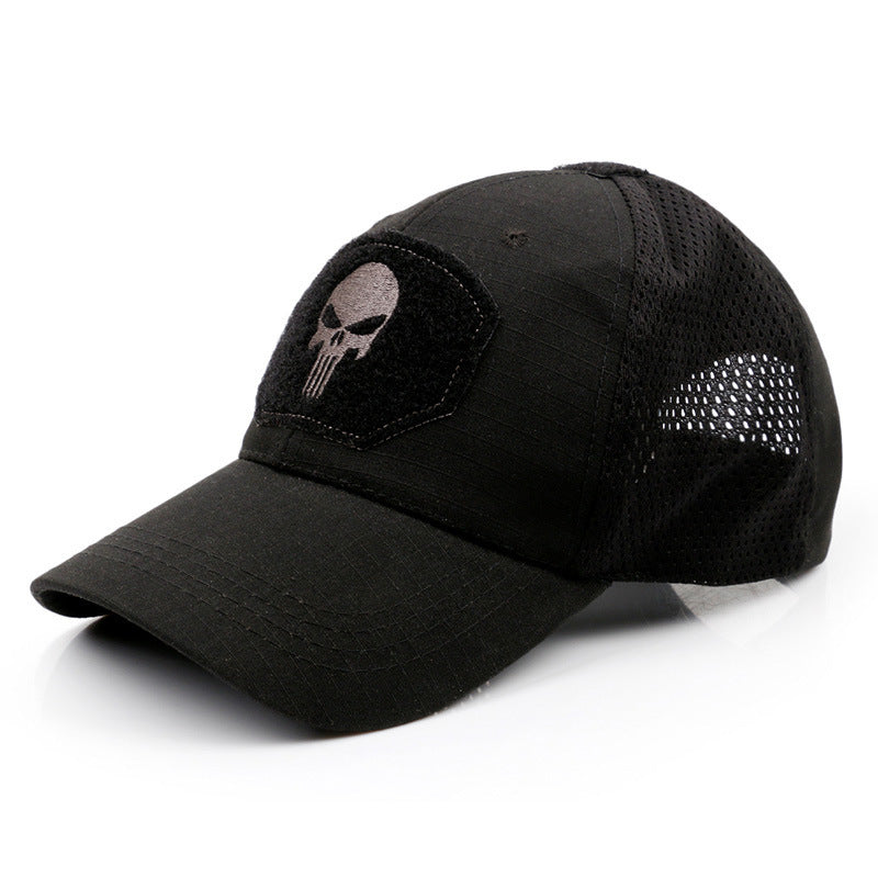 Baseball-Cap mit Totenkopf-Stickerei