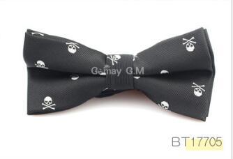 Krawatte aus Polyester mit Totenkopf-Motiv, Halloween-Party-Accessoires