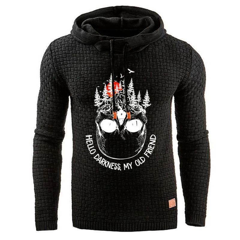 Kapuzenpullover mit Totenkopf-Print