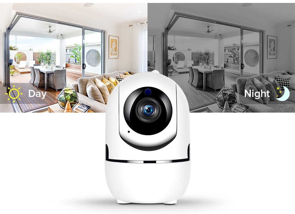 1080P Home Security Überwachungskamera mit automatischer Verfolgung US EU UK Stecker