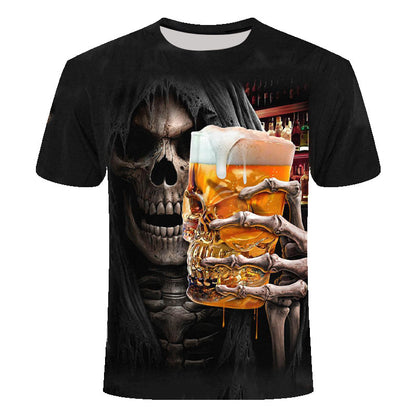 Digitaldruck Herren Hot Sale Totenkopf