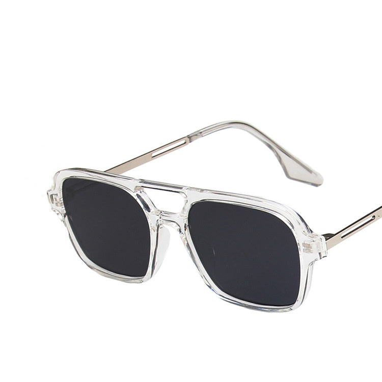 Fashion Retro Double Beam Hollow Sunglasses