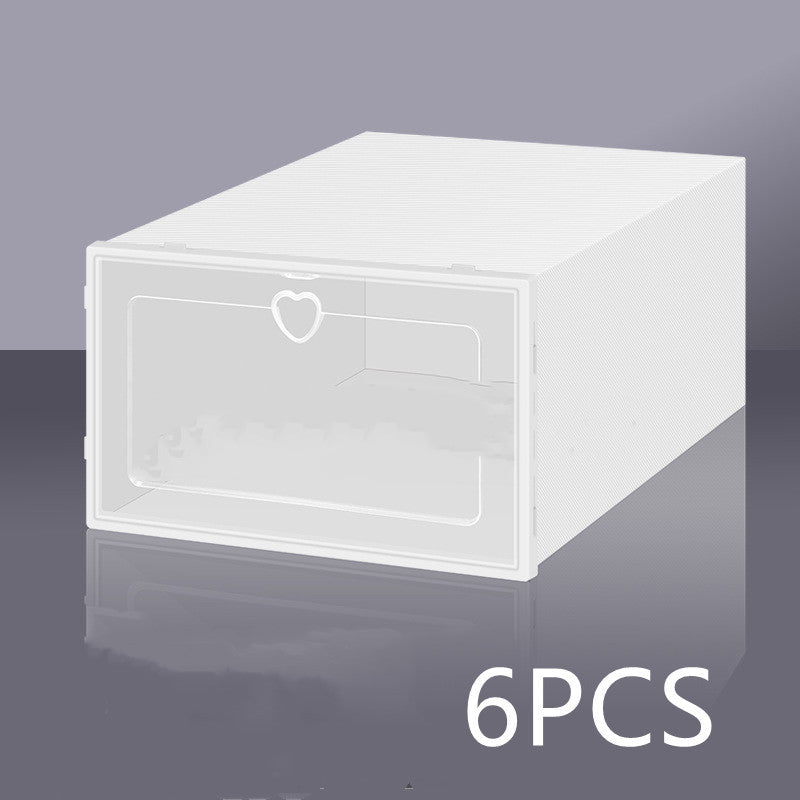 Transparent Shoe Box Plastic Clamshell Drawer Storage Box