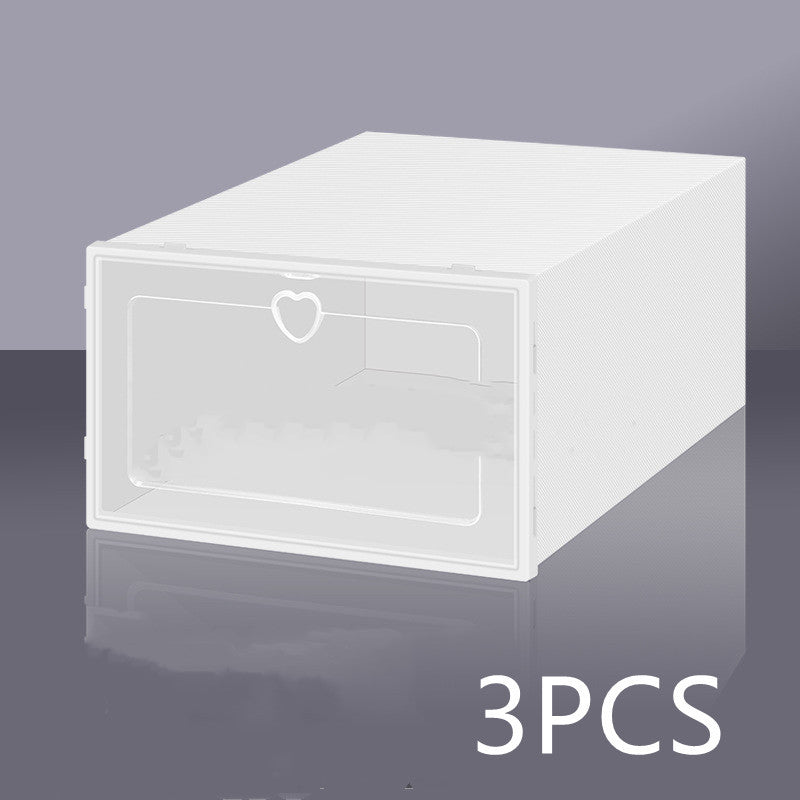 Transparent Shoe Box Plastic Clamshell Drawer Storage Box