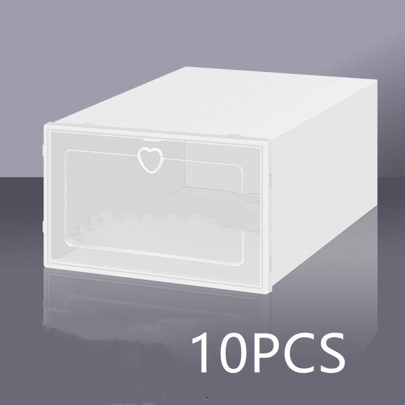 Transparent Shoe Box Plastic Clamshell Drawer Storage Box