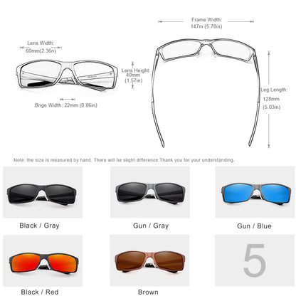 Nouvelles lunettes de soleil tendance pour hommes, lunettes de conduite polarisées pour hommes