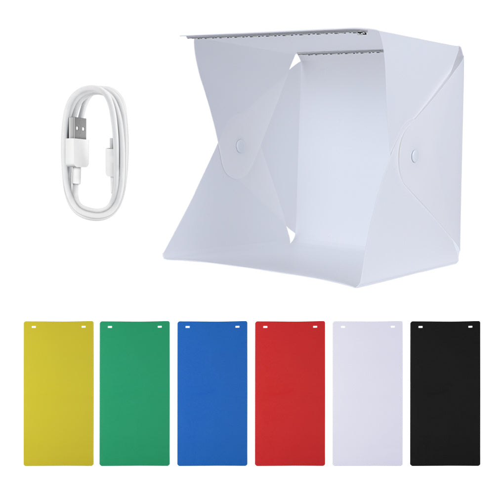 Boîte à lumière LED simple et pliable pour studio photo professionnel de 20 cm