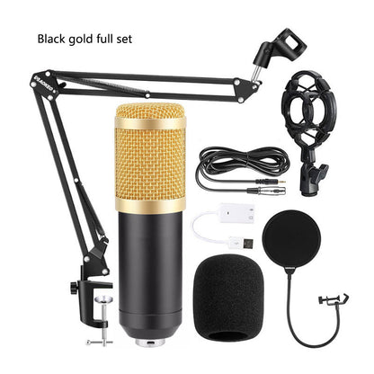 Bm800 Condenser Microphone Microphone V8 Sound Card Cross-Border Anchor Computer Recording Bracket Large Diaphragm Live Broadcast Set