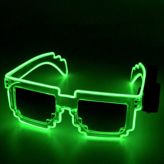 EL Luminous Glasses Mosaic Nightclub Mercury Sunglasses Goggles