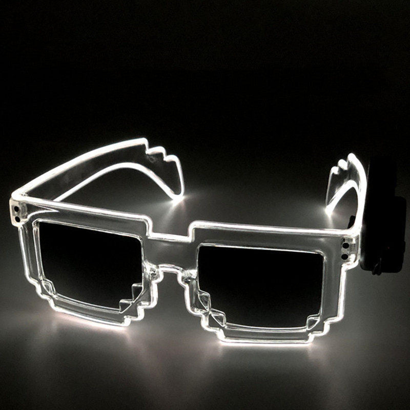 EL Luminous Glasses Mosaic Nightclub Mercury Sunglasses Goggles