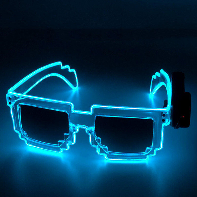 EL Luminous Glasses Mosaic Nightclub Mercury Sunglasses Goggles