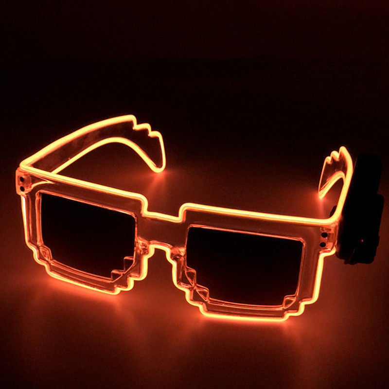 EL Luminous Glasses Mosaic Nightclub Mercury Sunglasses Goggles