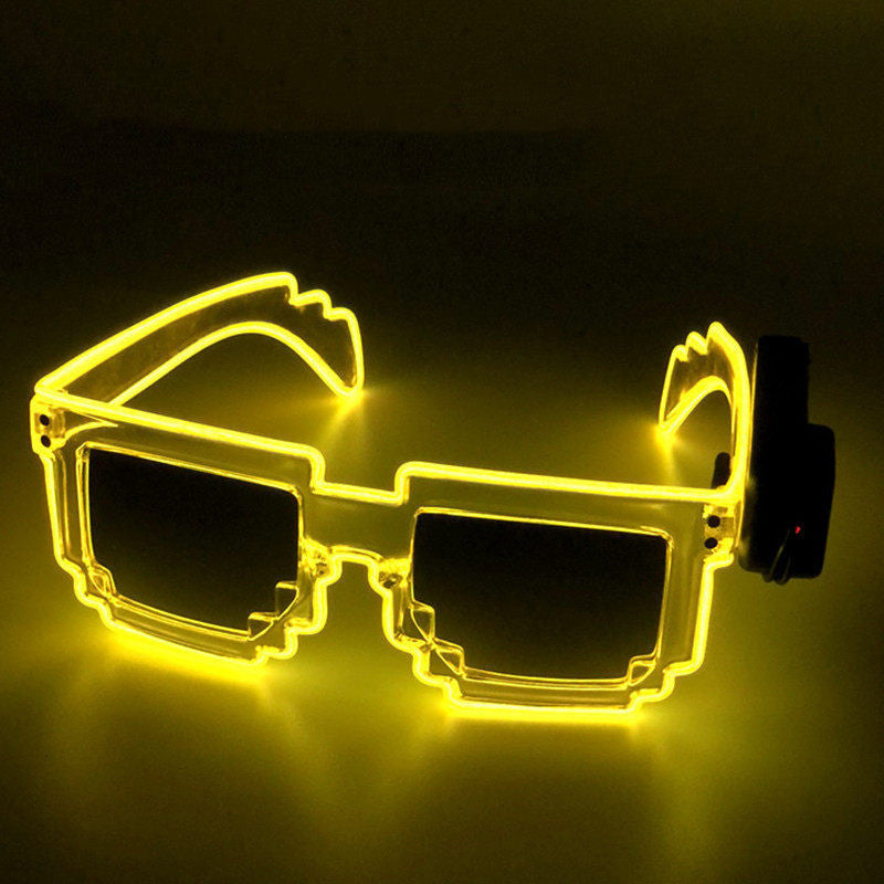 EL Luminous Glasses Mosaic Nightclub Mercury Sunglasses Goggles