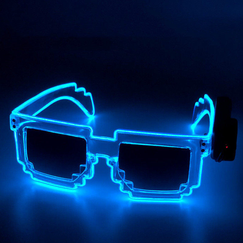 EL Luminous Glasses Mosaic Nightclub Mercury Sunglasses Goggles