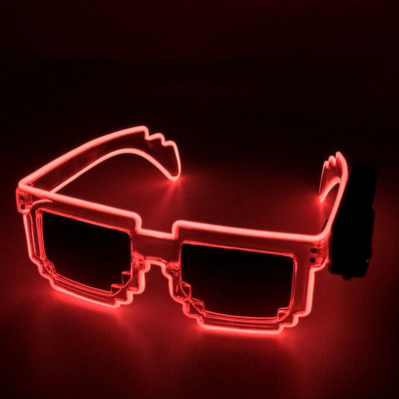 EL Luminous Glasses Mosaic Nightclub Mercury Sunglasses Goggles