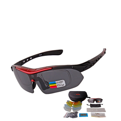 Lunettes de soleil polarisées d'extérieur pour hommes Lunettes de cyclisme