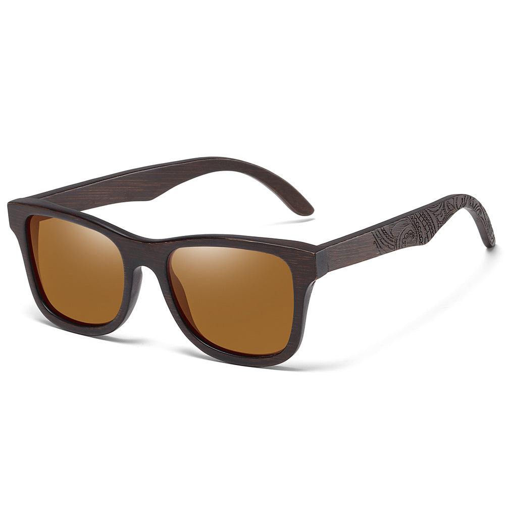 New Natural Environment Friendly Wooden Sunglasses Classic Sunglasses Pure Handmade Bamboo Sunglasses