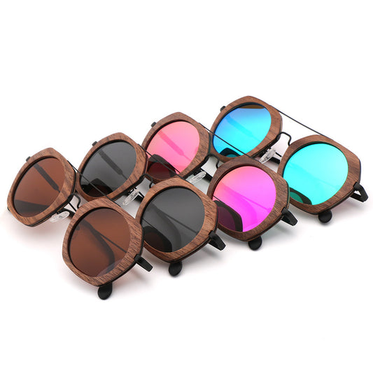 Sunglasses Polarized Bamboo and Wood Riding Glasses