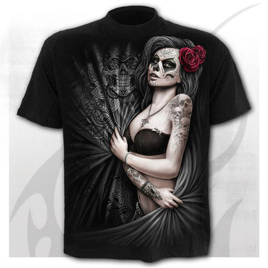 3D Printing Design Skull Simple Casual Short Sleeves