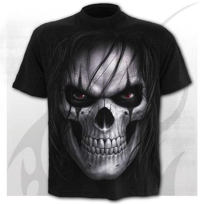 3D Printing Design Skull Simple Casual Short Sleeves