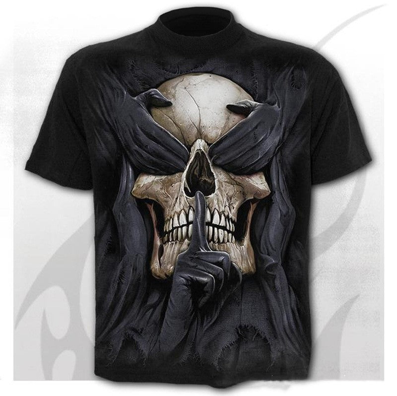 3D Printing Design Skull Simple Casual Short Sleeves