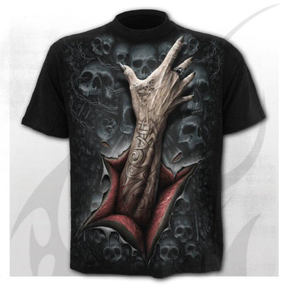 3D Printing Design Skull Simple Casual Short Sleeves