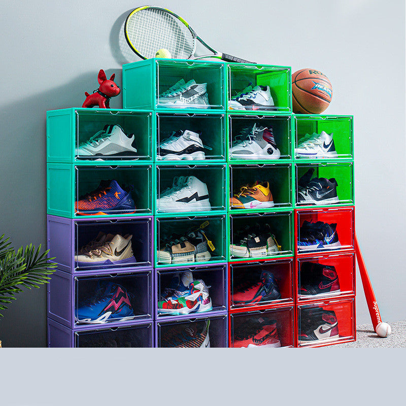 Boîte à chaussures de basket-ball assemblée, nouvelle boîte à chaussures transparente épaisse