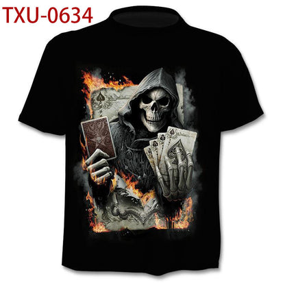 T-shirt personnalisé Street Skull à manches courtes