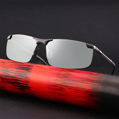 Intelligent color changing polarized driving driving sunglasses