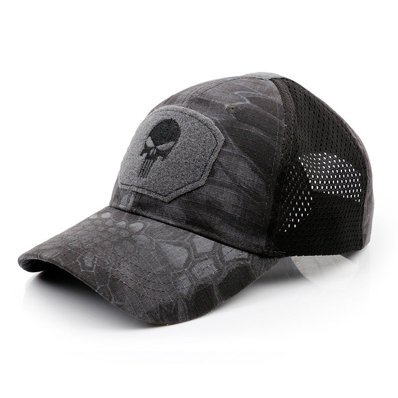 Baseball-Cap mit Totenkopf-Stickerei