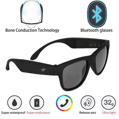 Bone conduction headset glasses Bluetooth glasses bone sensing intelligent sports hearing aid sunglasses