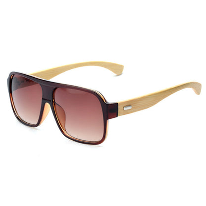 Wooden square sunglasses